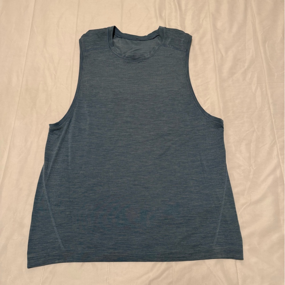 Light blue Lululemon workout tank